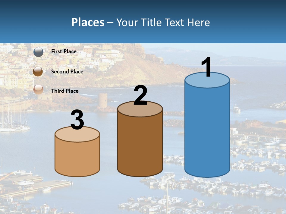 Sea Sardegna Harbour PowerPoint Template