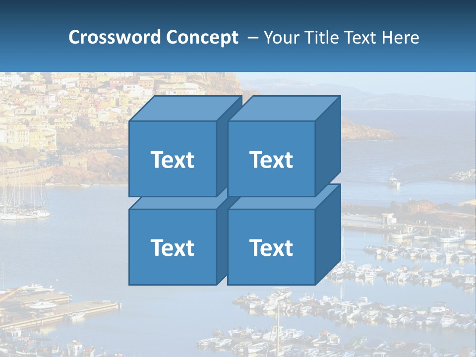 Sea Sardegna Harbour PowerPoint Template