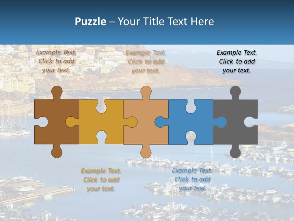 Sea Sardegna Harbour PowerPoint Template