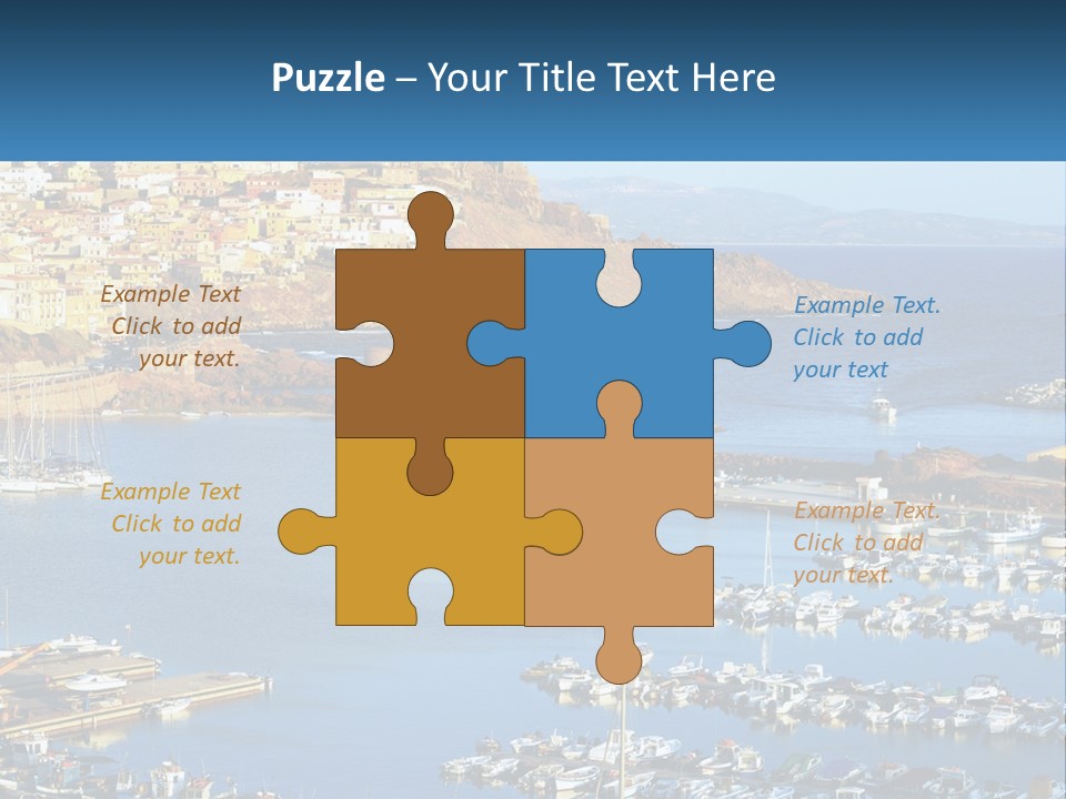Sea Sardegna Harbour PowerPoint Template