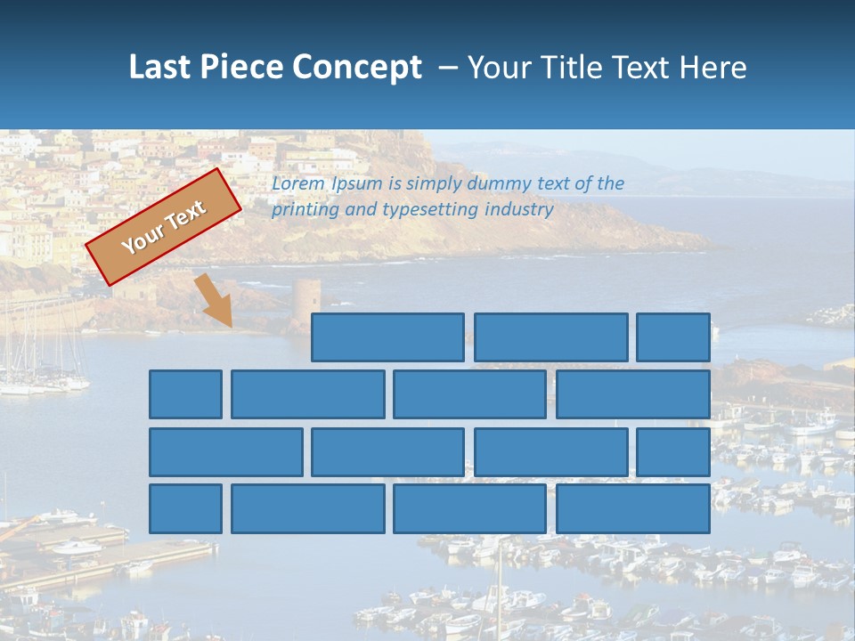 Sea Sardegna Harbour PowerPoint Template