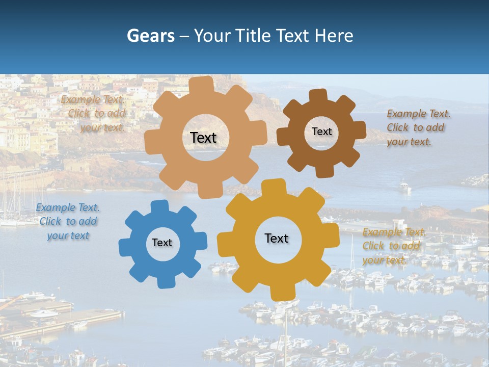 Sea Sardegna Harbour PowerPoint Template