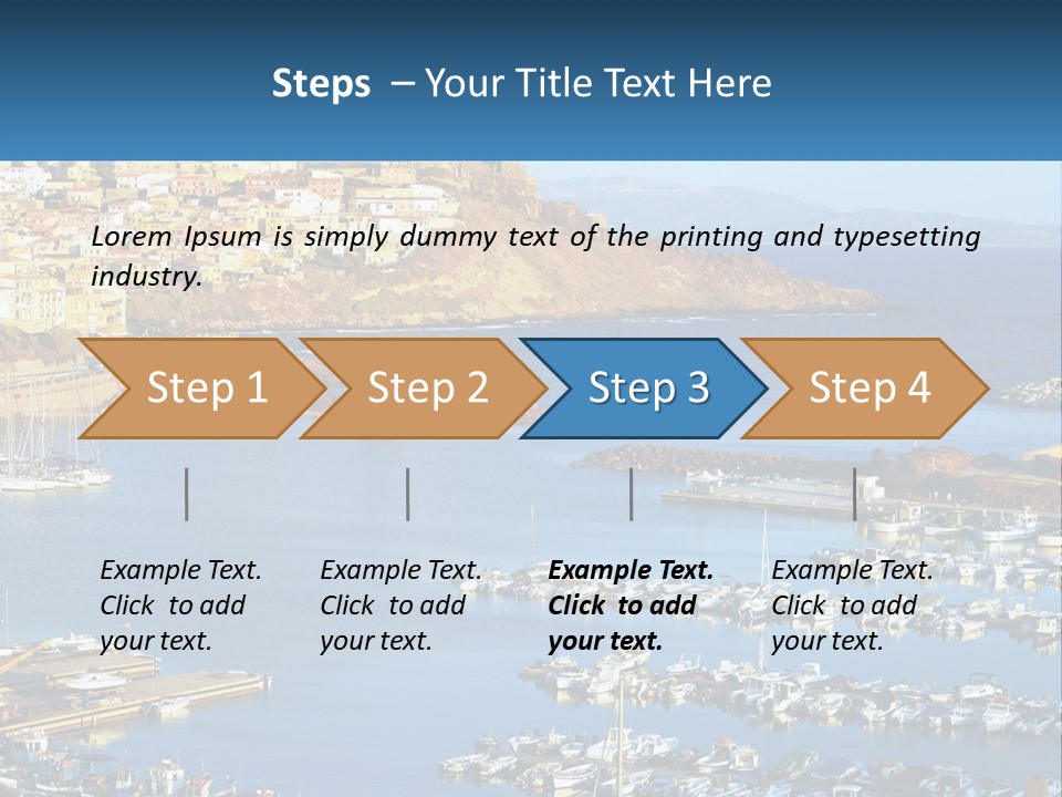 Sea Sardegna Harbour PowerPoint Template