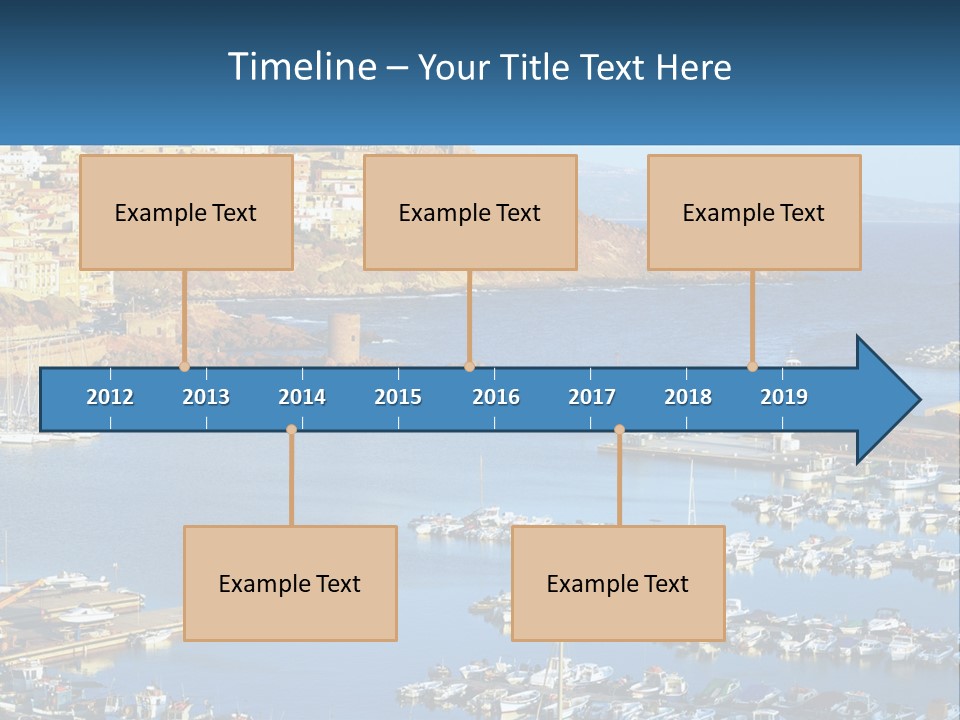 Sea Sardegna Harbour PowerPoint Template