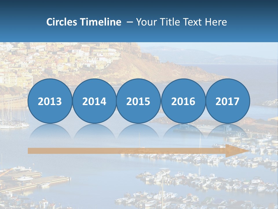 Sea Sardegna Harbour PowerPoint Template