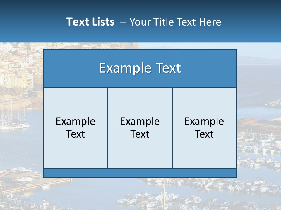 Sea Sardegna Harbour PowerPoint Template