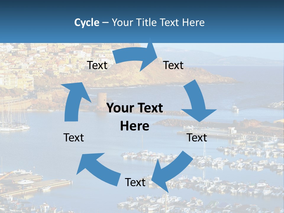 Sea Sardegna Harbour PowerPoint Template