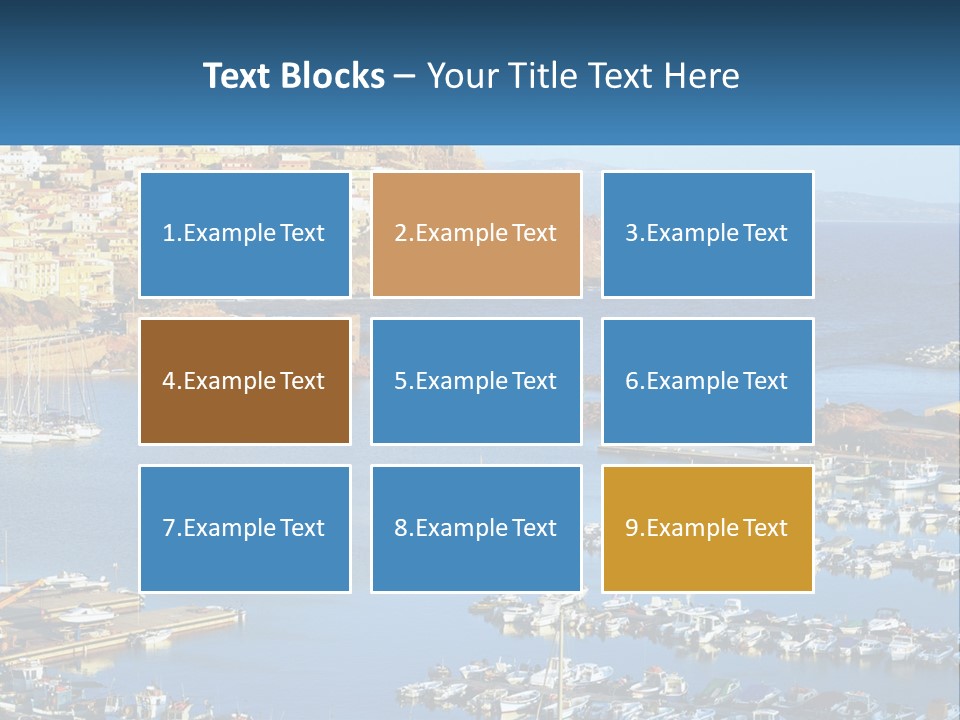 Sea Sardegna Harbour PowerPoint Template