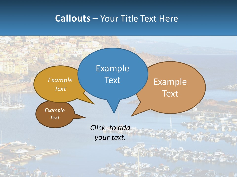 Sea Sardegna Harbour PowerPoint Template