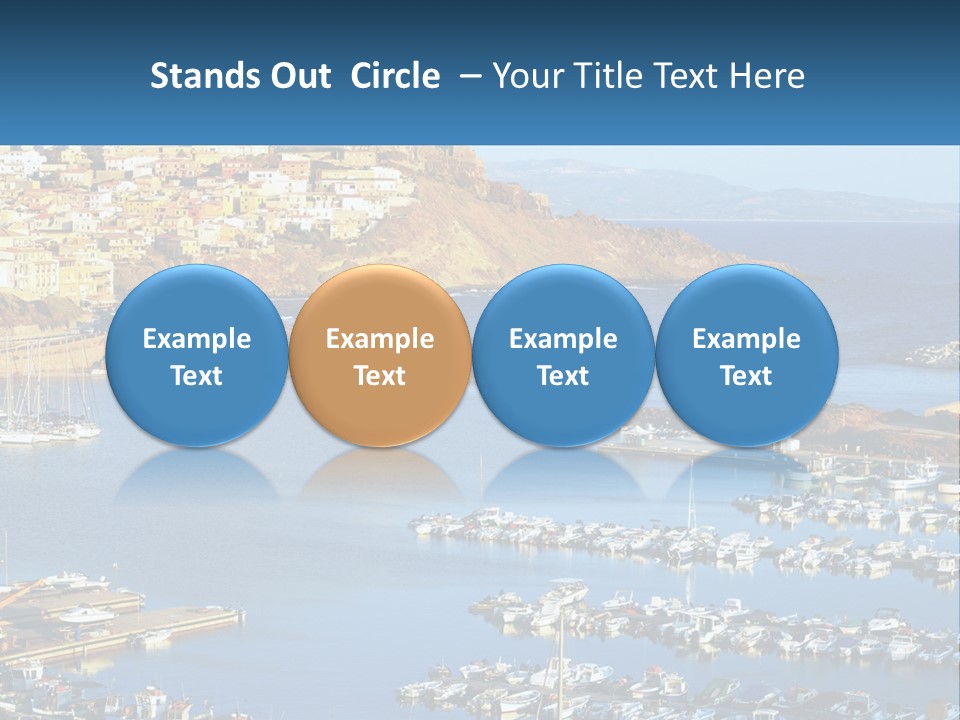 Sea Sardegna Harbour PowerPoint Template