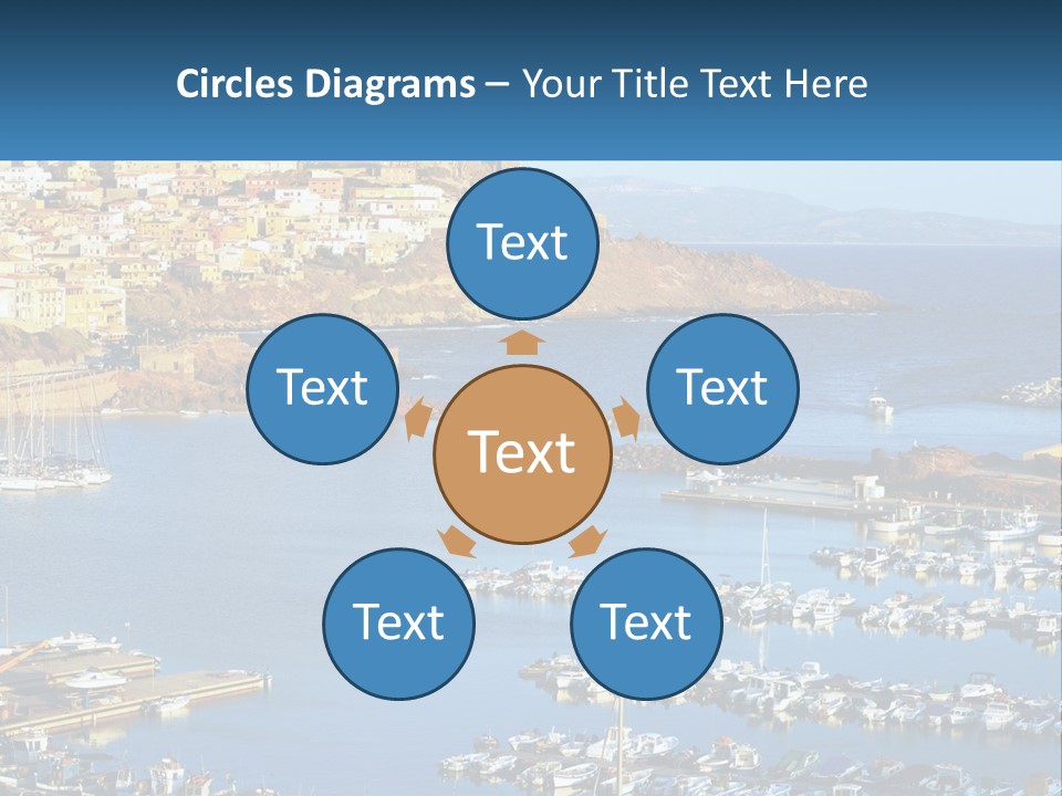 Sea Sardegna Harbour PowerPoint Template