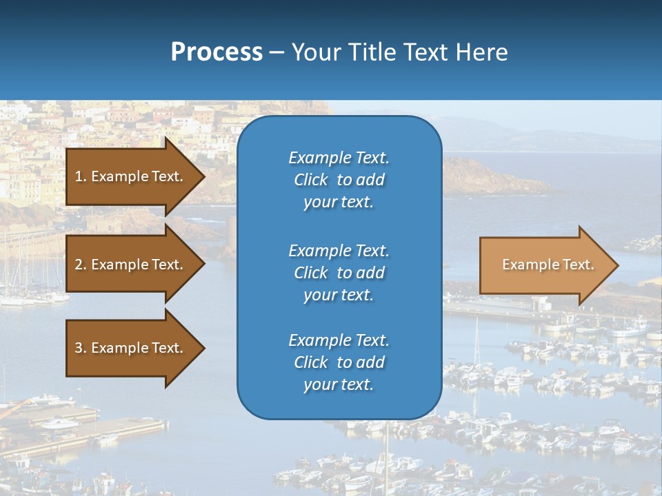 Sea Sardegna Harbour PowerPoint Template