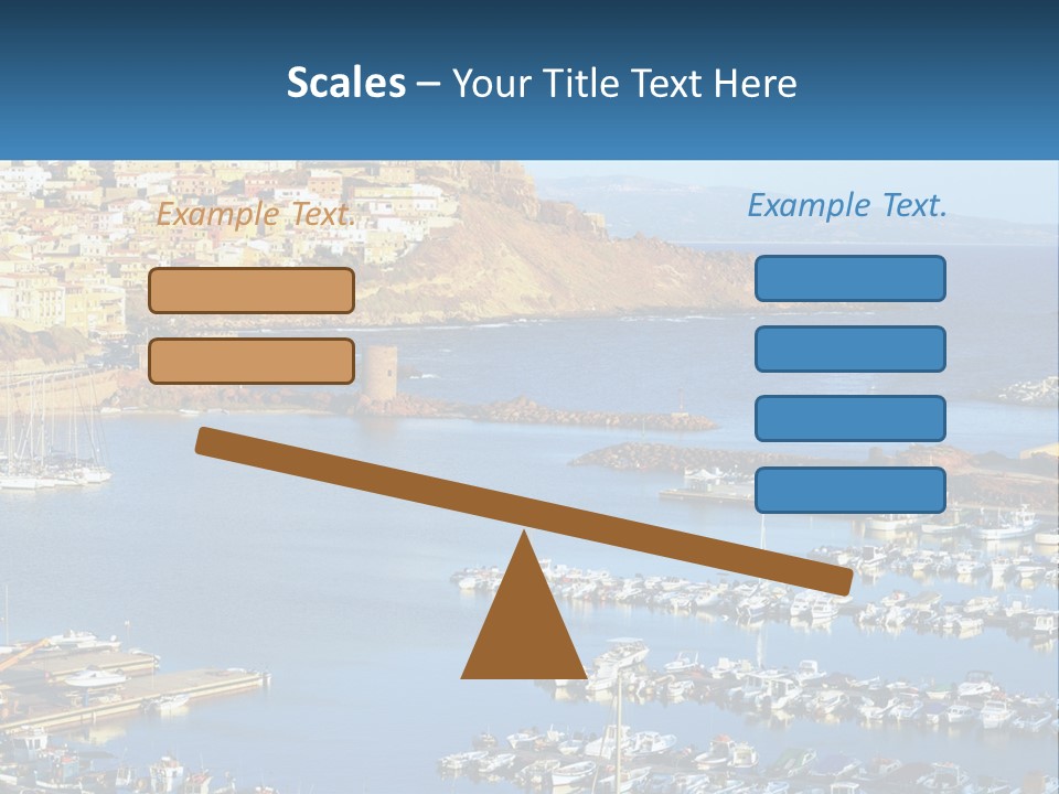 Sea Sardegna Harbour PowerPoint Template