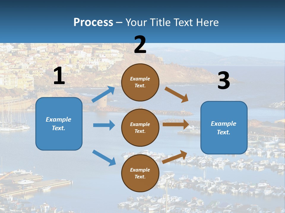 Sea Sardegna Harbour PowerPoint Template