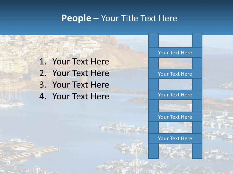 Sea Sardegna Harbour PowerPoint Template