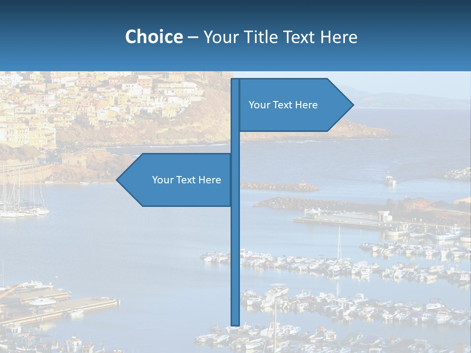 Sea Sardegna Harbour PowerPoint Template