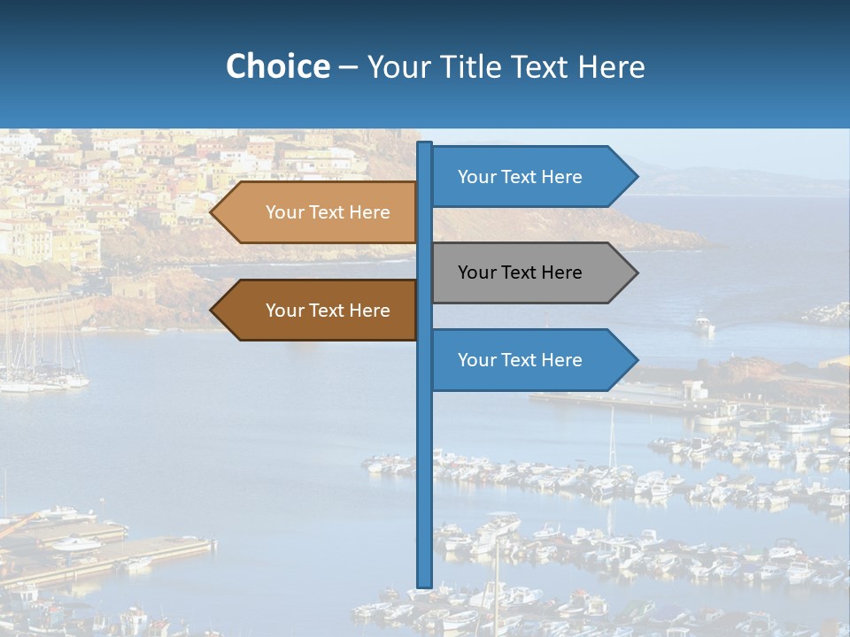 Sea Sardegna Harbour PowerPoint Template