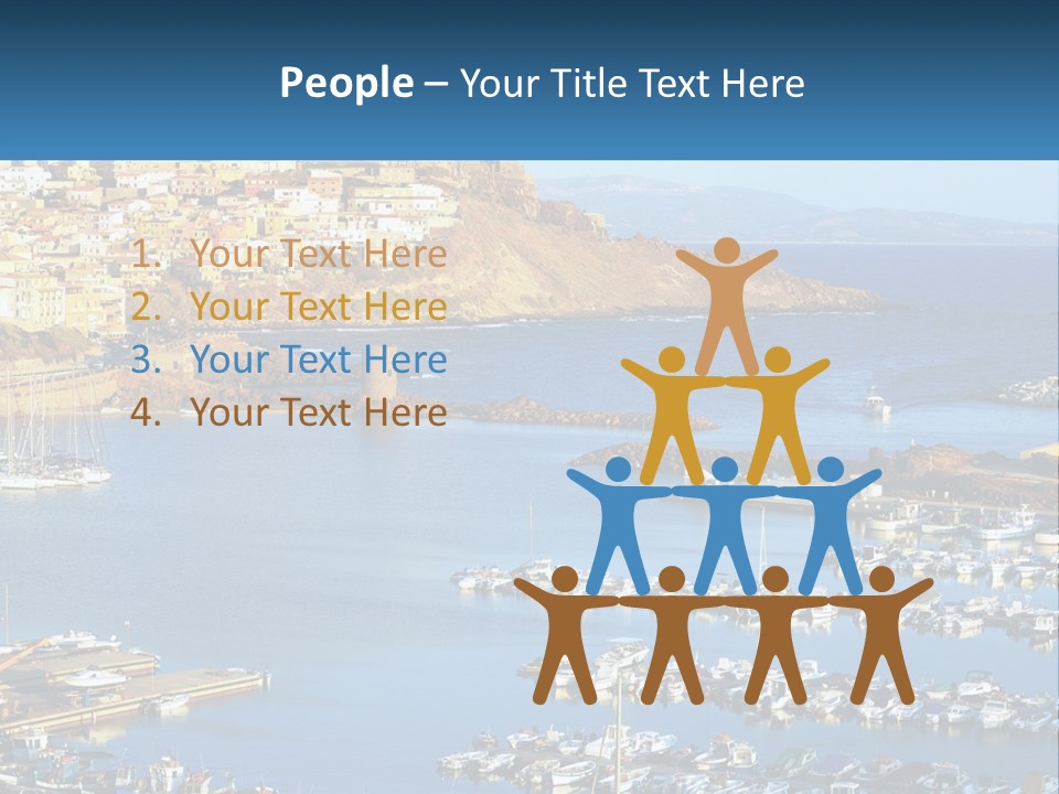 Sea Sardegna Harbour PowerPoint Template