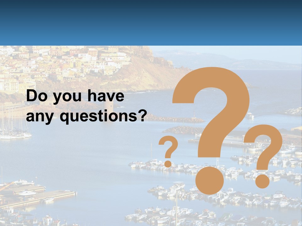 Sea Sardegna Harbour PowerPoint Template