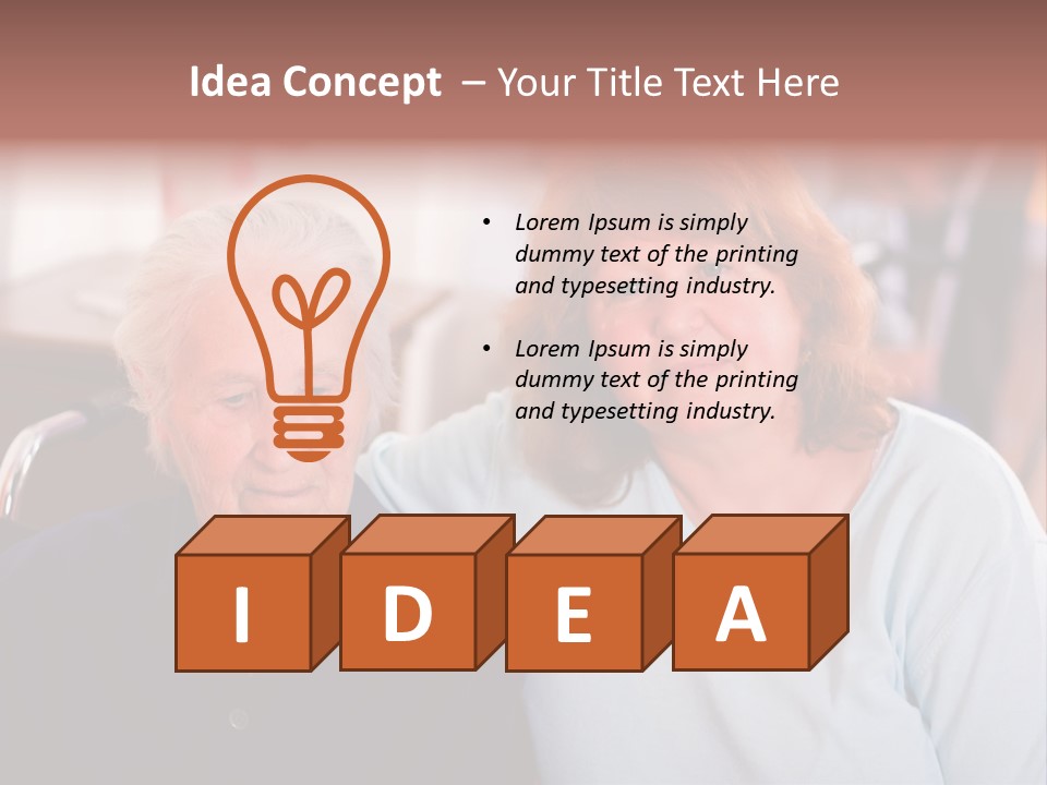 Carer Happiness Concern PowerPoint Template