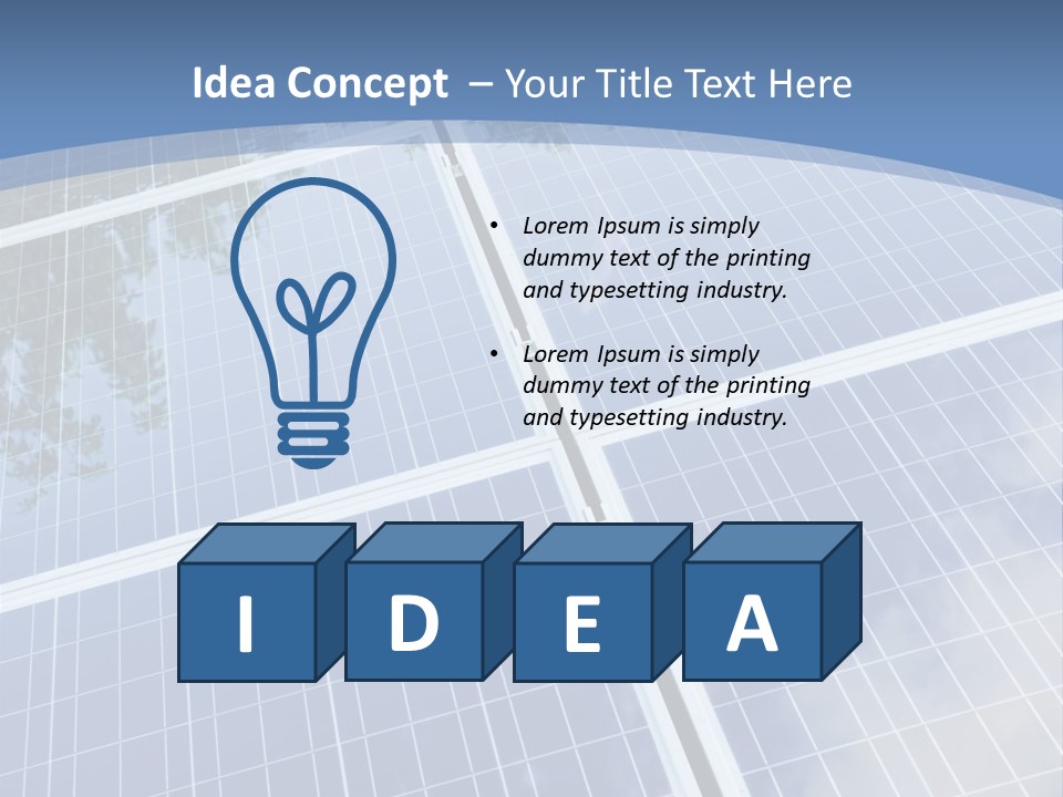 Energy Station Sun PowerPoint Template