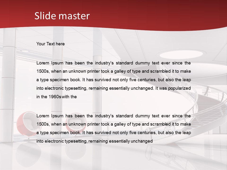 Perspective Light Empty PowerPoint Template