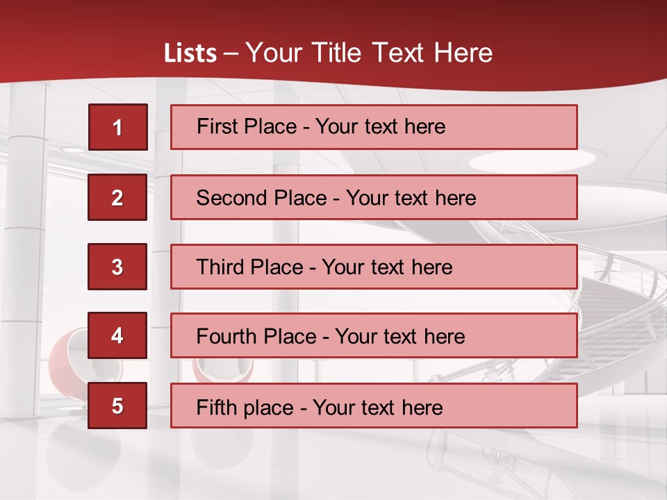 Perspective Light Empty PowerPoint Template