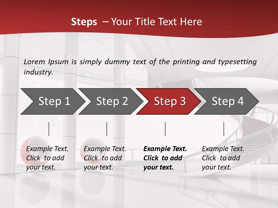 Perspective Light Empty PowerPoint Template