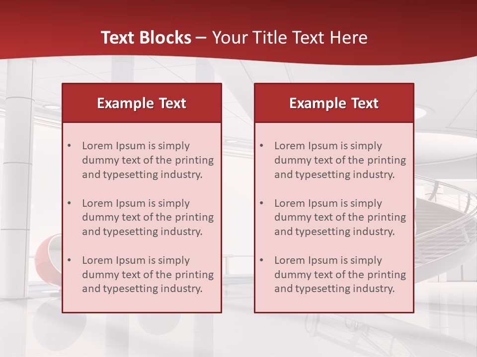 Perspective Light Empty PowerPoint Template