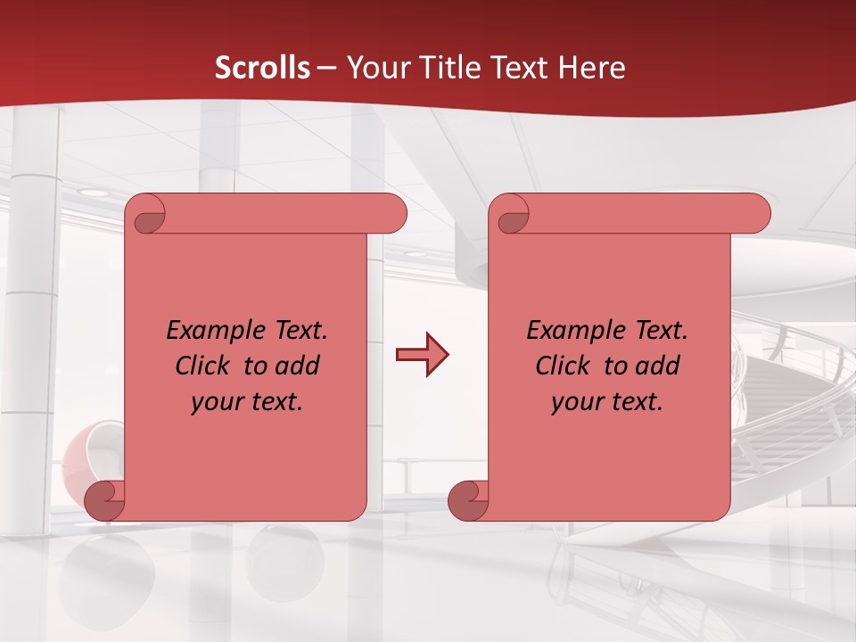 Perspective Light Empty PowerPoint Template