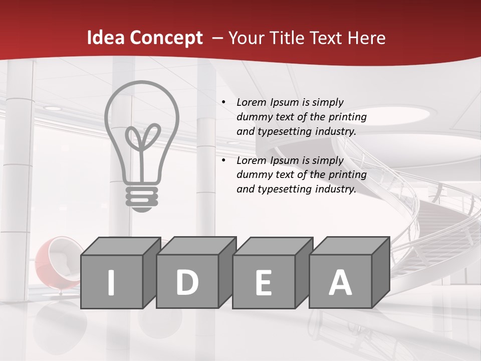 Perspective Light Empty PowerPoint Template