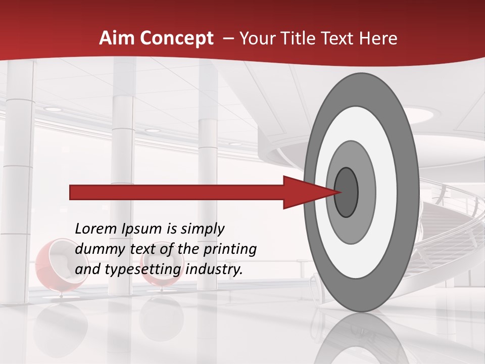 Perspective Light Empty PowerPoint Template