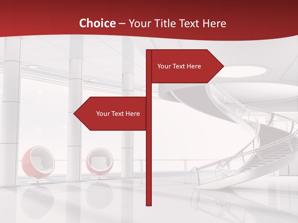 Perspective Light Empty PowerPoint Template