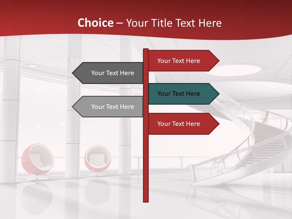 Perspective Light Empty PowerPoint Template