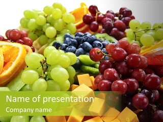 Banquet Slices Nutrition PowerPoint Template