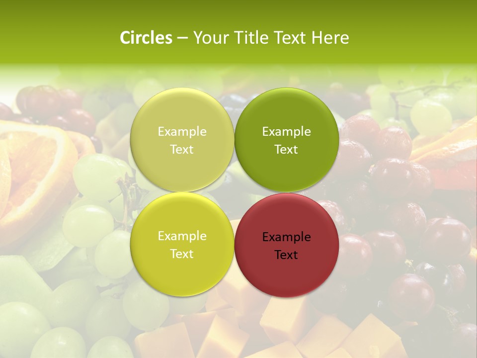 Banquet Slices Nutrition PowerPoint Template