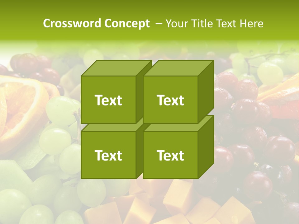 Banquet Slices Nutrition PowerPoint Template