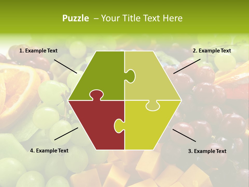 Banquet Slices Nutrition PowerPoint Template