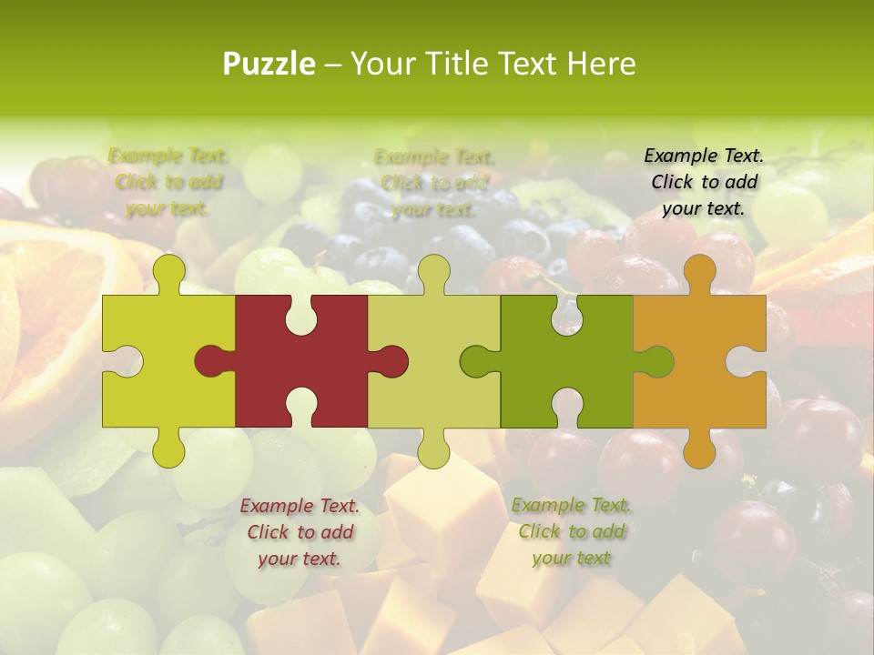 Banquet Slices Nutrition PowerPoint Template