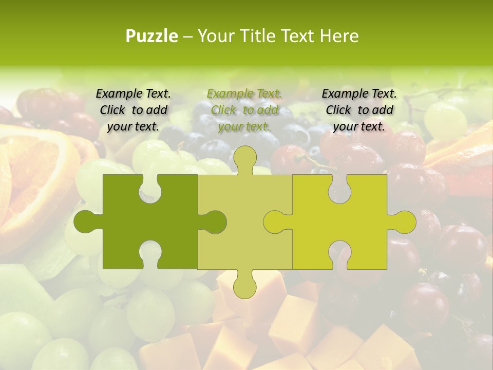 Banquet Slices Nutrition PowerPoint Template