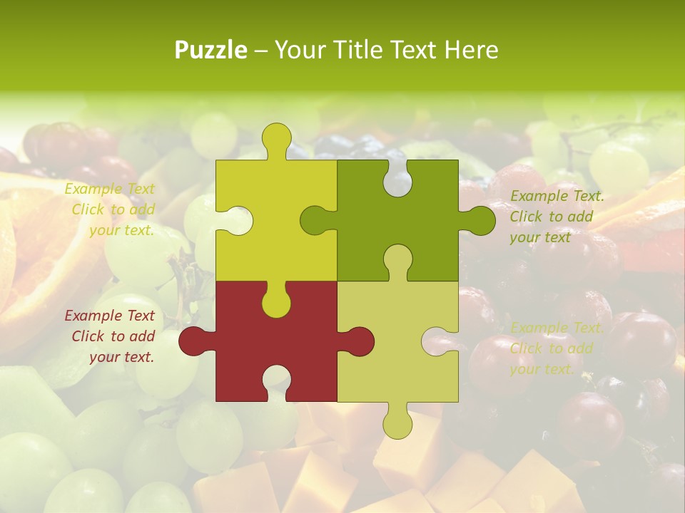 Banquet Slices Nutrition PowerPoint Template