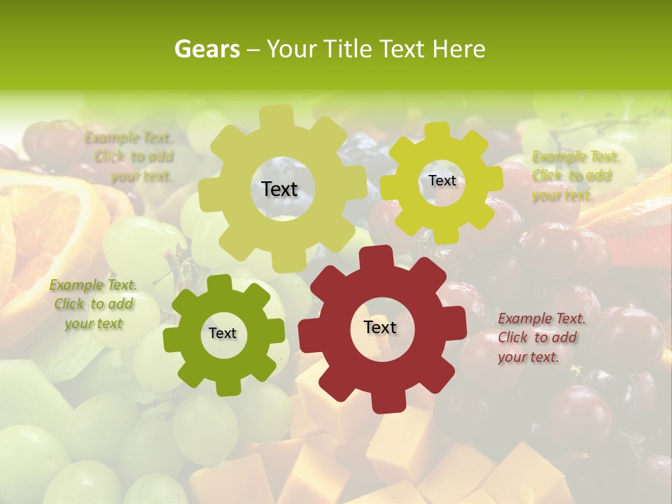 Banquet Slices Nutrition PowerPoint Template