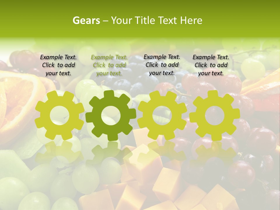 Banquet Slices Nutrition PowerPoint Template