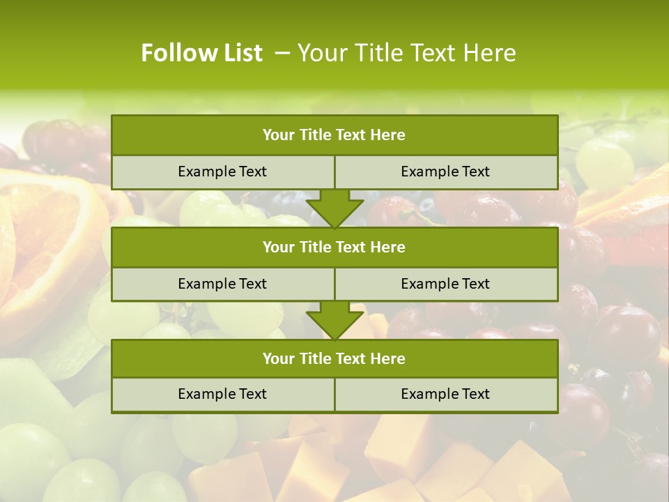 Banquet Slices Nutrition PowerPoint Template