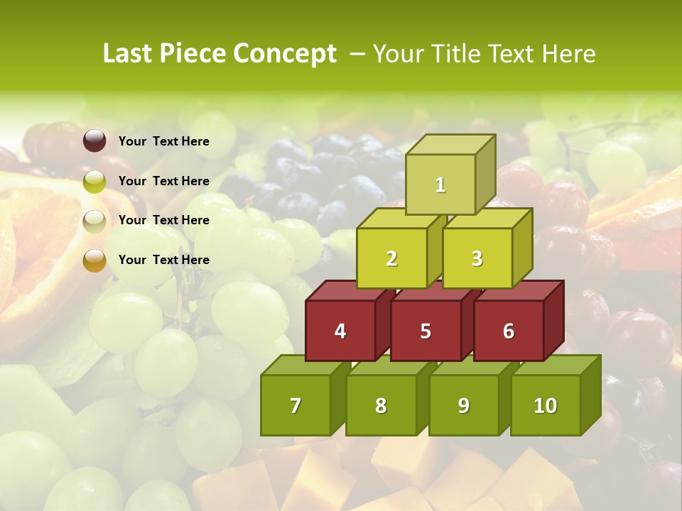 Banquet Slices Nutrition PowerPoint Template