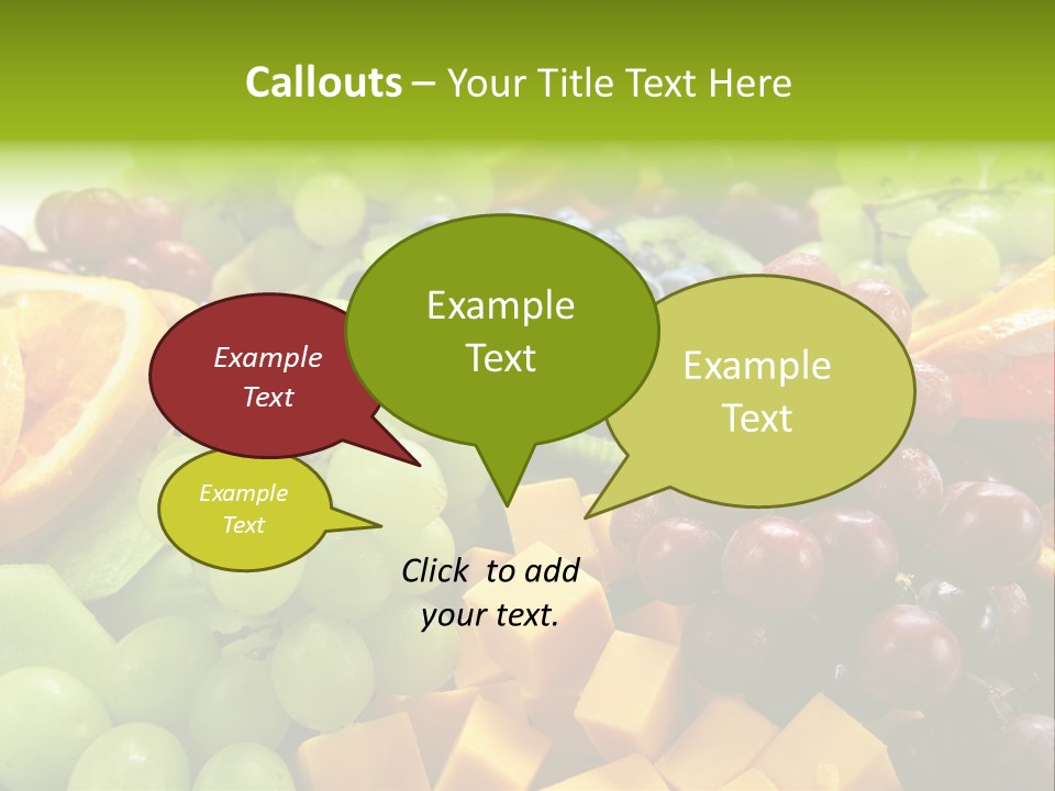 Banquet Slices Nutrition PowerPoint Template