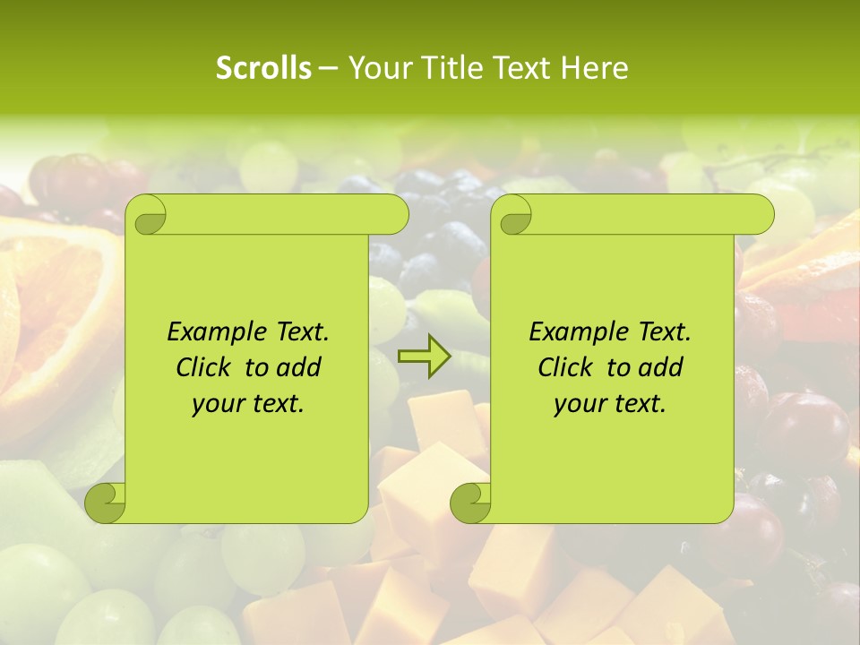 Banquet Slices Nutrition PowerPoint Template