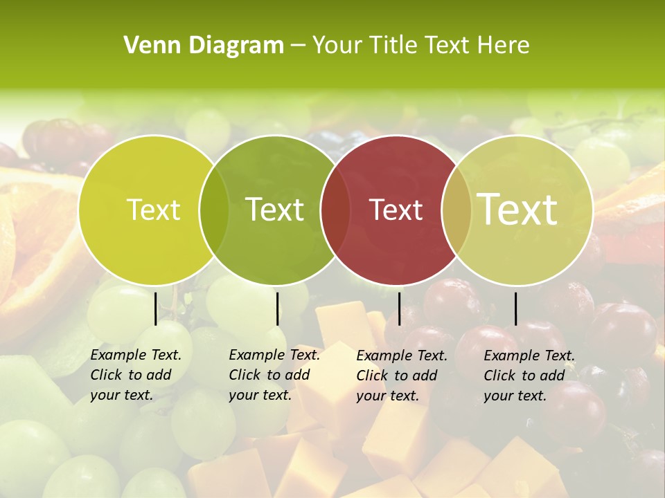 Banquet Slices Nutrition PowerPoint Template