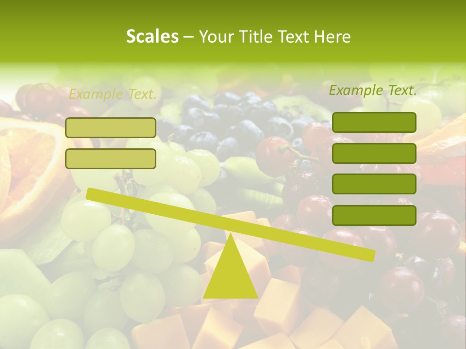 Banquet Slices Nutrition PowerPoint Template