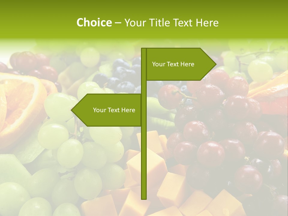 Banquet Slices Nutrition PowerPoint Template